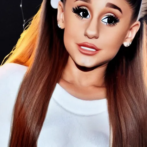 Image similar to ariana grande funny caricature with big nose 4 k