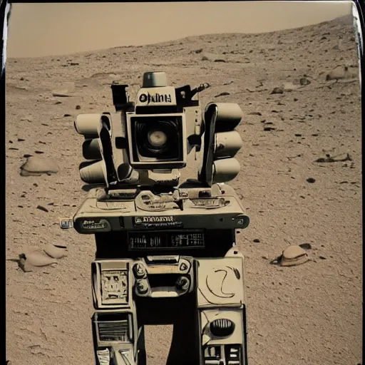 Prompt: old polaroid of aliens on mars, cinematic, epic, highly intricate