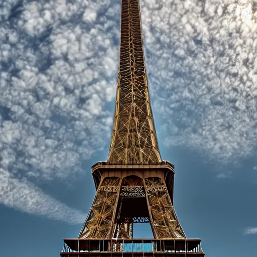 Image similar to the tour Eiffel finally lifts of into space