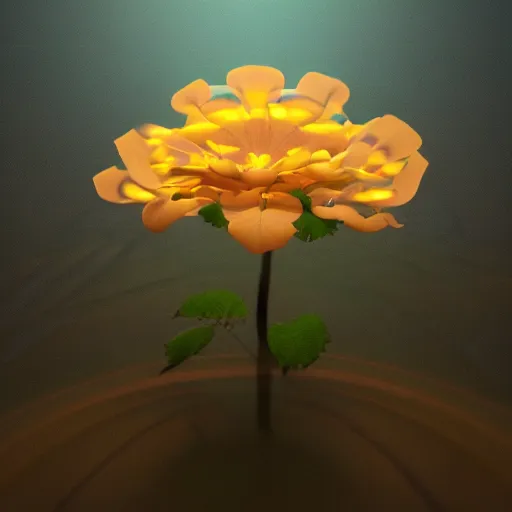 Prompt: Luminescent flower blooming at twilight, cgsociety, r /art, trending on artstation, artstationHD, octane render, highly detailed