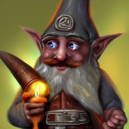 Image similar to gnome, fantasy digital art