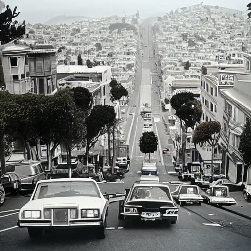 Image similar to San Francisco's Lombard Street In 1975