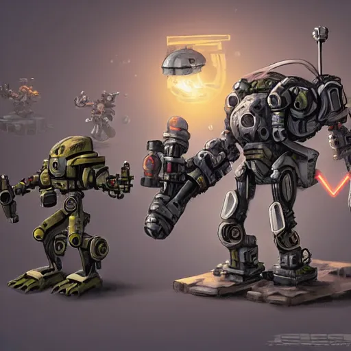 Image similar to sythe mech game artwork stonemaier