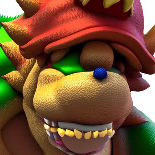 Prompt: 3d render of bowser high detail