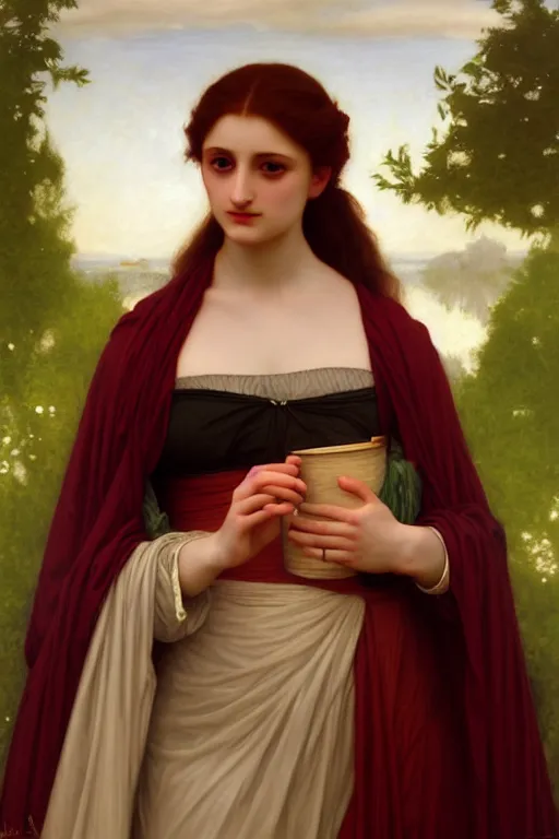 Image similar to sansa, painting by rossetti bouguereau, detailed art, artstation