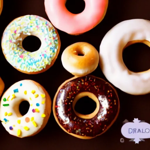 Image similar to The cutest most realistic looking donuts in the world close up shot, studio lighting