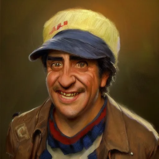 Prompt: portrait of el chavo as united states president, artwork by gaston bussiere, craig mullins, trending on artstation, roberto gomez bolanos