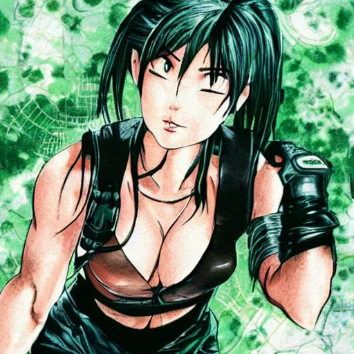 Image similar to tifa lockheart by masamune shirow