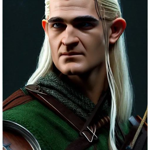 Image similar to legolas 1978 by bakshi, octane render, ue5, highly detailed, realistic, studio portrait