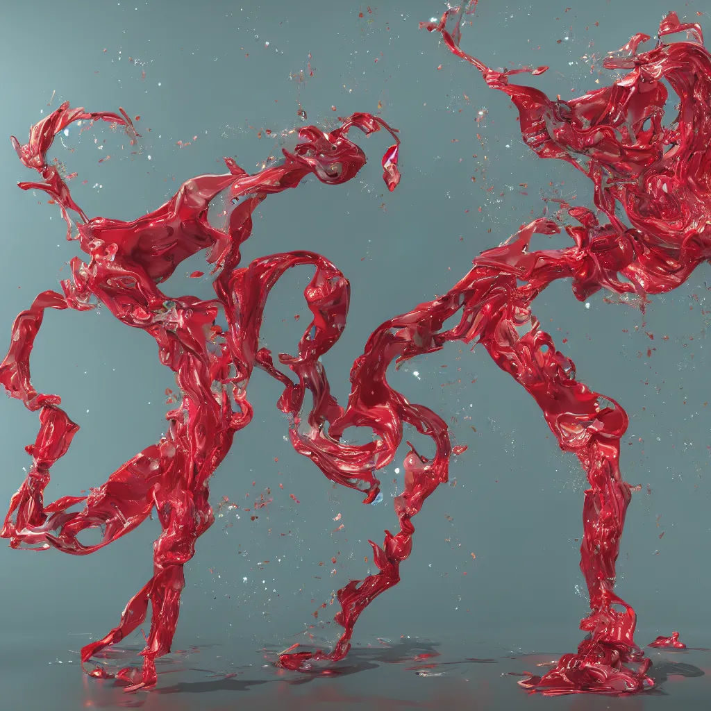 Image similar to painful pleasures by lynda benglis, octane render, colorful, 4 k, 8 k