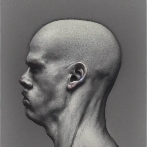 Prompt: to remain upbeat about my characteristics in my book 'Critical Thinking Disorder': Art and Art. Zdzislaw Komberstein and Thomas Mallecht Beksinski’ also got my head shaved