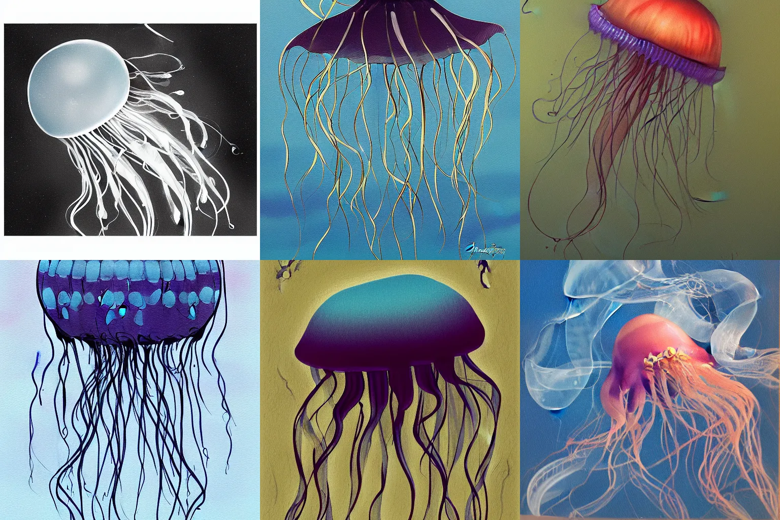 Prompt: jellyfish by Galen Dara