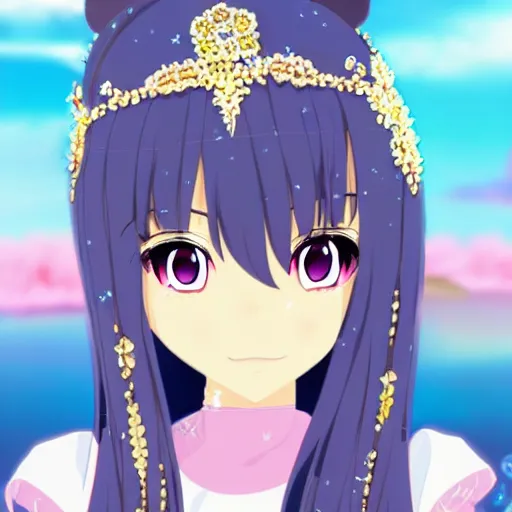 Image similar to kawaii anime princess. 4 k ultra detailed beautiful face