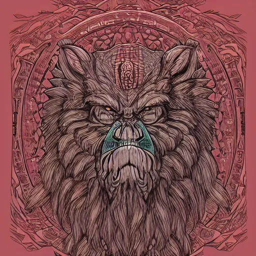 Prompt: bugbear, highly detailed, artstation, in the style of moebius, jugendstil and classic japanese print
