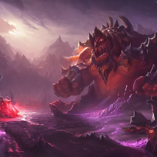 Image similar to a beautiful landscape of orgrimmar, an amazing splashscreen artwork, splash art, natural light, elegant, photorealistic facial features, intricate, fantasy, detailed face, atmospheric lighting, anamorphic lens flare, cinematic lighting, league of legends splash art, hd wallpaper, ultra high details by greg rutkowski