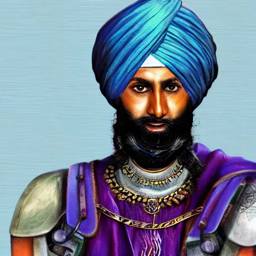 Image similar to cybernetic Sikh warrior, photorealistic