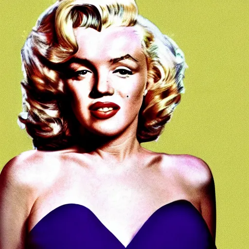 Prompt: photo of modern Marilyn Monroe in color with no makeup