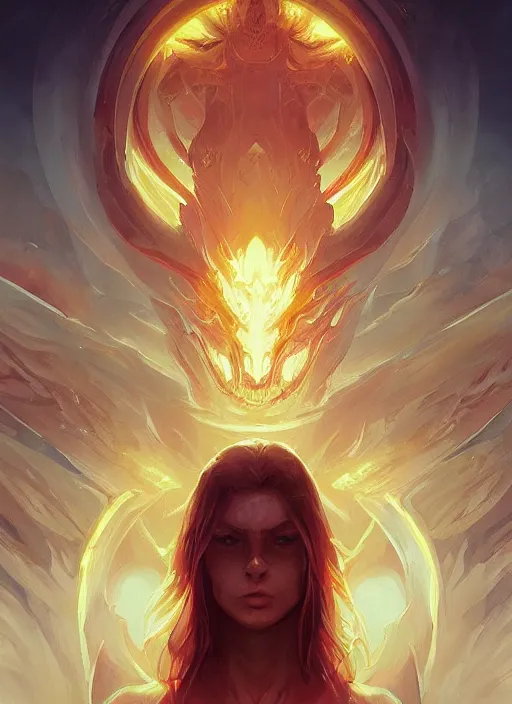 Image similar to symmetry!! the eye of a fiery demon in heaven, highly detailed, perfect lighting, perfect composition, 4 k, artgerm, derek zabrocki, greg rutkowski