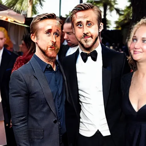 Image similar to ryan gosling becomes a sandwich