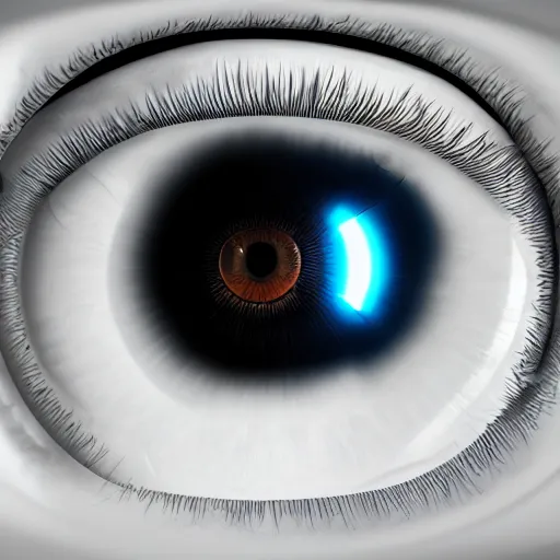 Image similar to space in pupil of the eye, cinematic lights, photorealistic