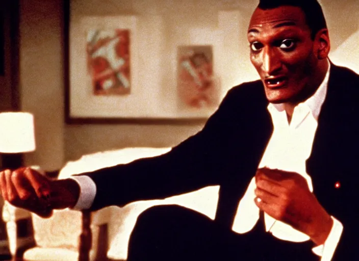 Image similar to ted cruz as tony todd, movie still, from the candyman 1 9 9 2 movie, 8 k, realistic