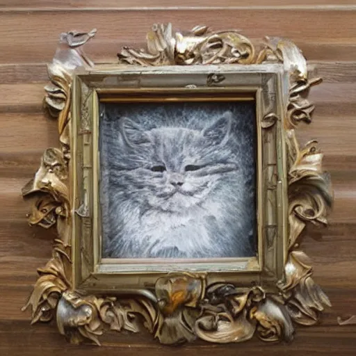 Image similar to a cat portrait by louis wain