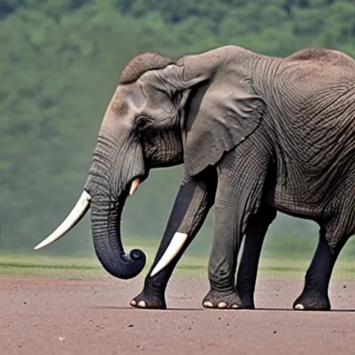 Image similar to an elephant the size of an ant