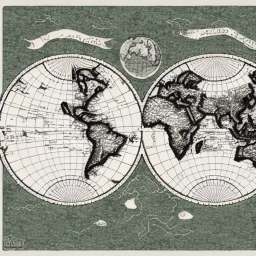 Image similar to world map globe drawing, illustration