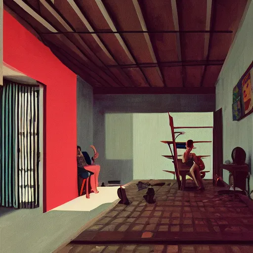 Prompt: casa de vidro, lina bo bardi, painting by atey ghailan, cinematic, masterpiece