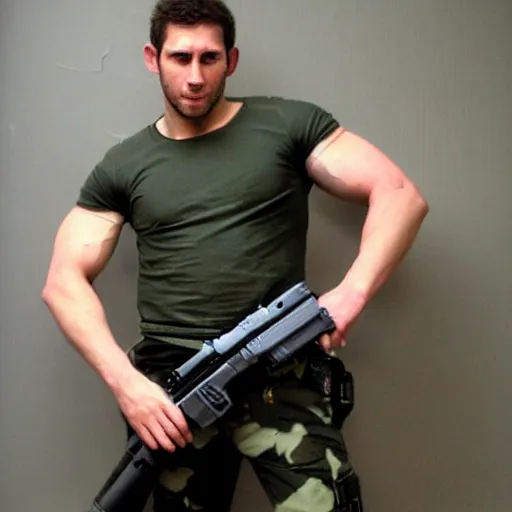 Prompt: chris prat as chris redfield