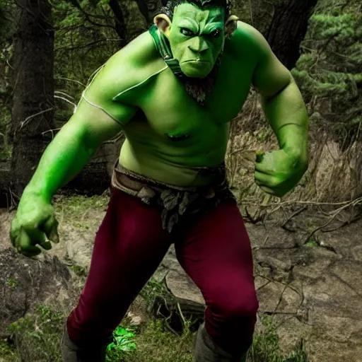 Image similar to a green-skinned half-orc, today's featured fantasy photography