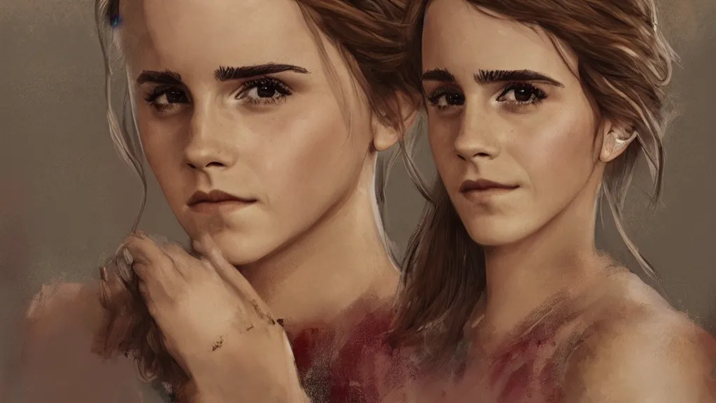 Image similar to emma watson, marry, ceremony, concept art, generated by artificial intelligence, 8K UHD, trending on artstation, extremely detailed