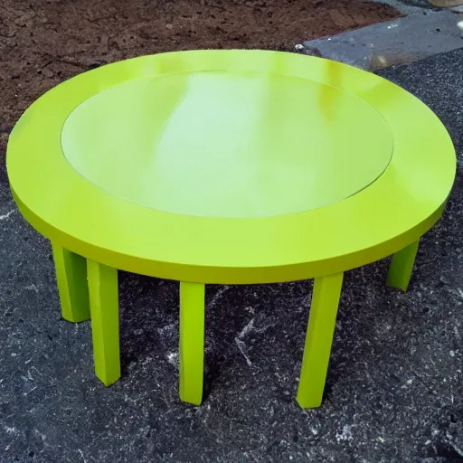 Image similar to i had become a slave to the ikea nesting instinct. if i saw something like the clever njurunda coffee tables in the shape of a lime green yin and an orange yang i had to have it.