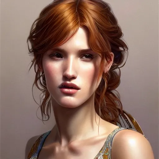 Image similar to ultra realistic illustration, bella thorne as 7 or 9, intricate, elegant, highly detailed, digital painting, artstation, concept art, smooth, sharp focus, illustration, art by artgerm and greg rutkowski and alphonse mucha