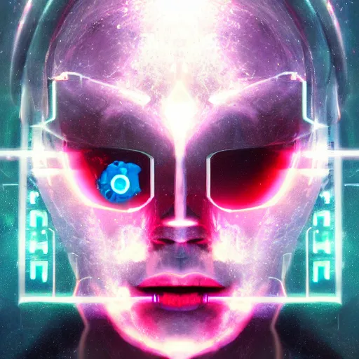 Image similar to superintelligent ai taking over the world, trending on artstation, sci - fi, colorful, portrait