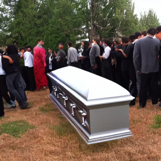 Image similar to a funeral for my hopes and dreams