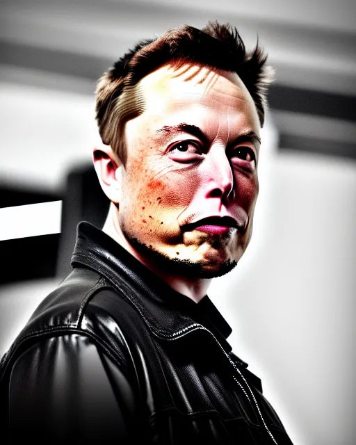 Image similar to A photo of Elon Musk, highly detailed, trending on artstation, bokeh, 90mm, f/1.4