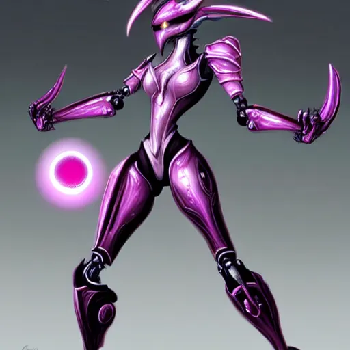 Prompt: highly detailed exquisite fanart, of a beautiful female warframe, but as an anthropomorphic elegant robot female dragoness, glowing eyes shiny, and smooth off-white plated armor, bright Fuchsia skin beneath the armor, sharp claws, robot dragon four fingered hands, and robot dragon three clawed feet, standing elegant pose, full body and head shot, epic cinematic shot, professional digital art, high end digital art, singular, realistic, DeviantArt, artstation, Furaffinity, 8k HD render, epic lighting, depth of field