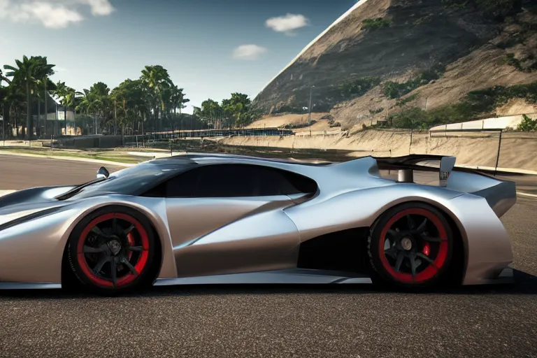 Image similar to photo wallpaper sport car gran turismo 7 forza horizon need for speed fast and furious 5 unreal engine supercar hypercar game concept car octane render, 4 khd 2 0 2 2 3 d cgi rtx style chrome reflexion global illumination ray tracing hdr arstation pixar and disney unreal