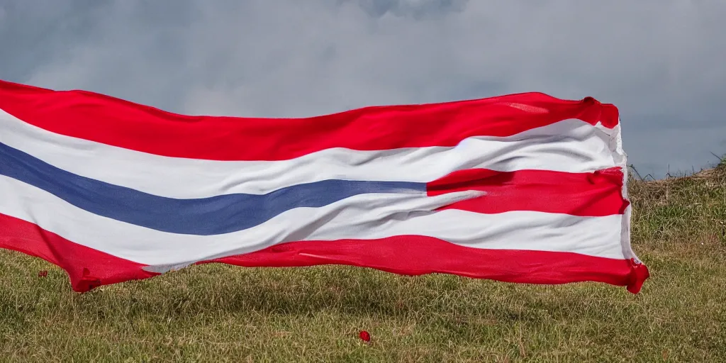 Image similar to our three striped white - red - white, heavenly, free, bold flag