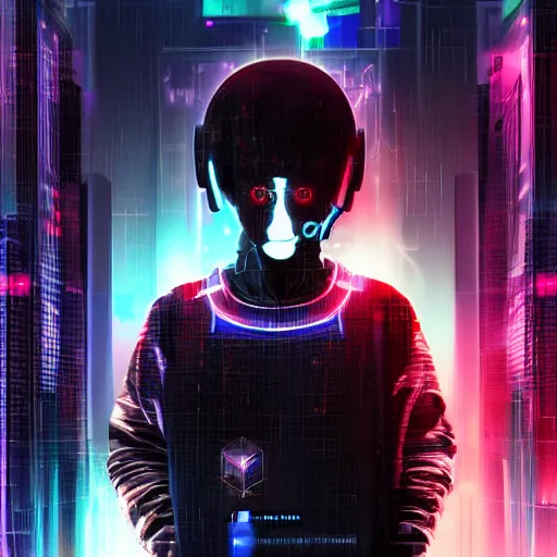 Image similar to cyber-psychopath, cyberpunk, futuristic