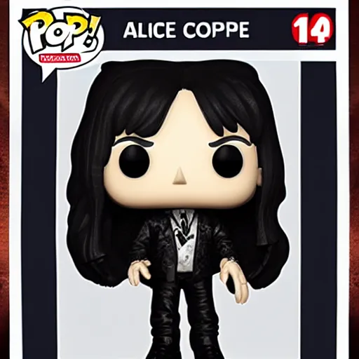 Prompt: Alice cooper as a funko pop doll, 4K