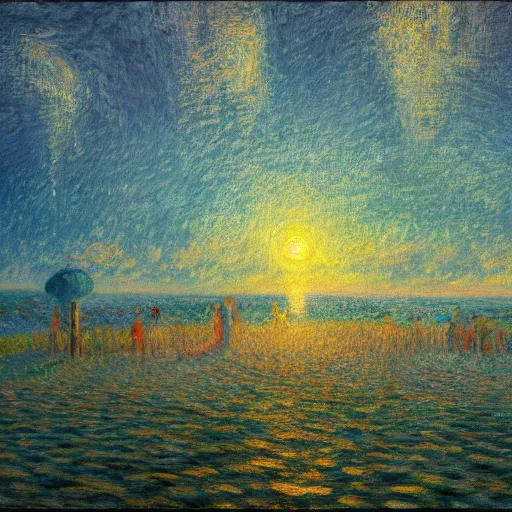 Image similar to DataUnion Protocol - TOGETHER is more, a network of DataNFTs, Value Share Contracts and the TOGETHER token, data collaborations for a positive future, hyperrealistic, 8K, epic, trending on artstation, ultra detailed, beautiful lighting, close up, digital painting, cinematic, HDR, in the style of monet. masterpiece.