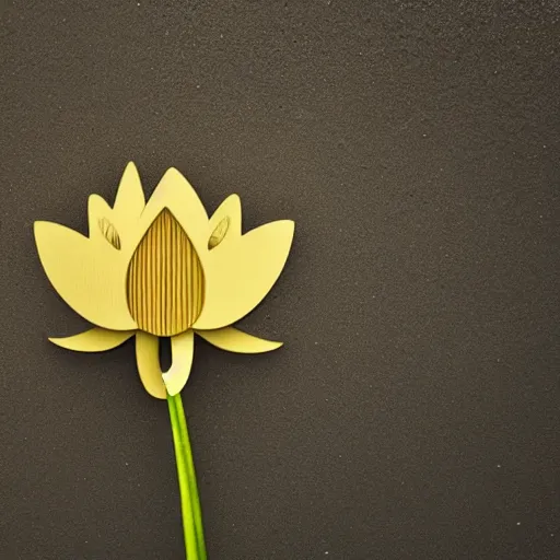 Prompt: a piece of lotus pedal by the side of lotus leaf, minimalist