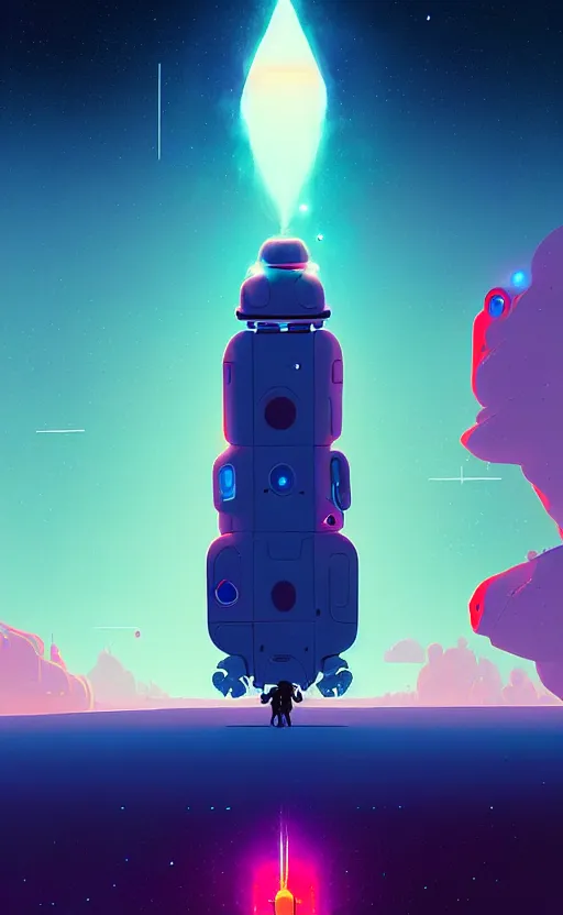 Prompt: robotic expedition to the death of a star by christopher balaskas and anton fadeev and dan mumford and beeple and norman rockwell, hyperrealistic, high detail, ultra detailed, space, nebula, sharp focus, astronomy, science, crisp edges, mist, reflections