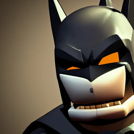 Prompt: Batman as a Five Nights at Freddy's animatronic, high quality, unreal engine 5 render, high quality render, octane render, photo realistic, ultra detail, cinematic lighting, realistic, batman, fnaf, animatronic