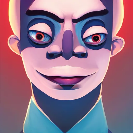 Image similar to face icon stylized minimalist beetlejuice, loftis, cory behance hd by jesper ejsing, by rhads, makoto shinkai and lois van baarle, ilya kuvshinov, rossdraws global illumination