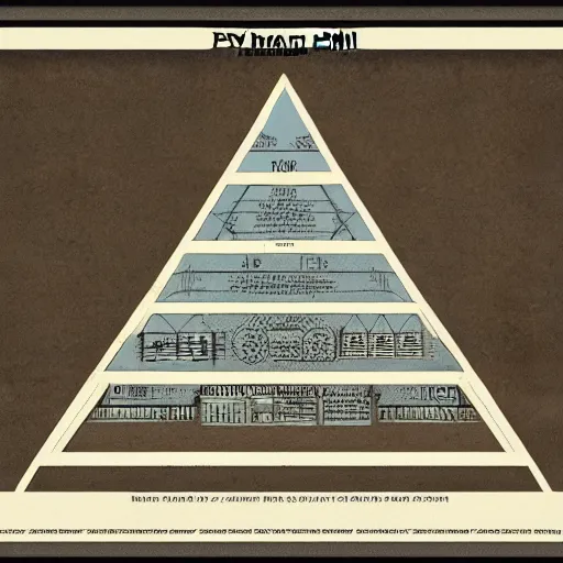 Prompt: blueprint of pyramid