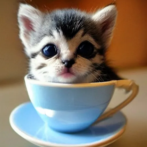 Image similar to “ tiny teacup kitten ”