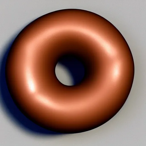 Prompt: a blender 3d rendering of a donut